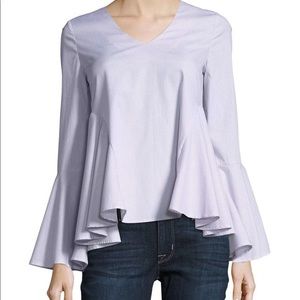 NWT ROMEO & JULIET COUTURE Striped Poplin Top